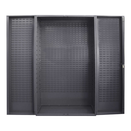 Durham SJC-BDLP-95 CUSTOMIZABLE CABINET WITH LOUVERED PANEL , 48 X 24 X 84