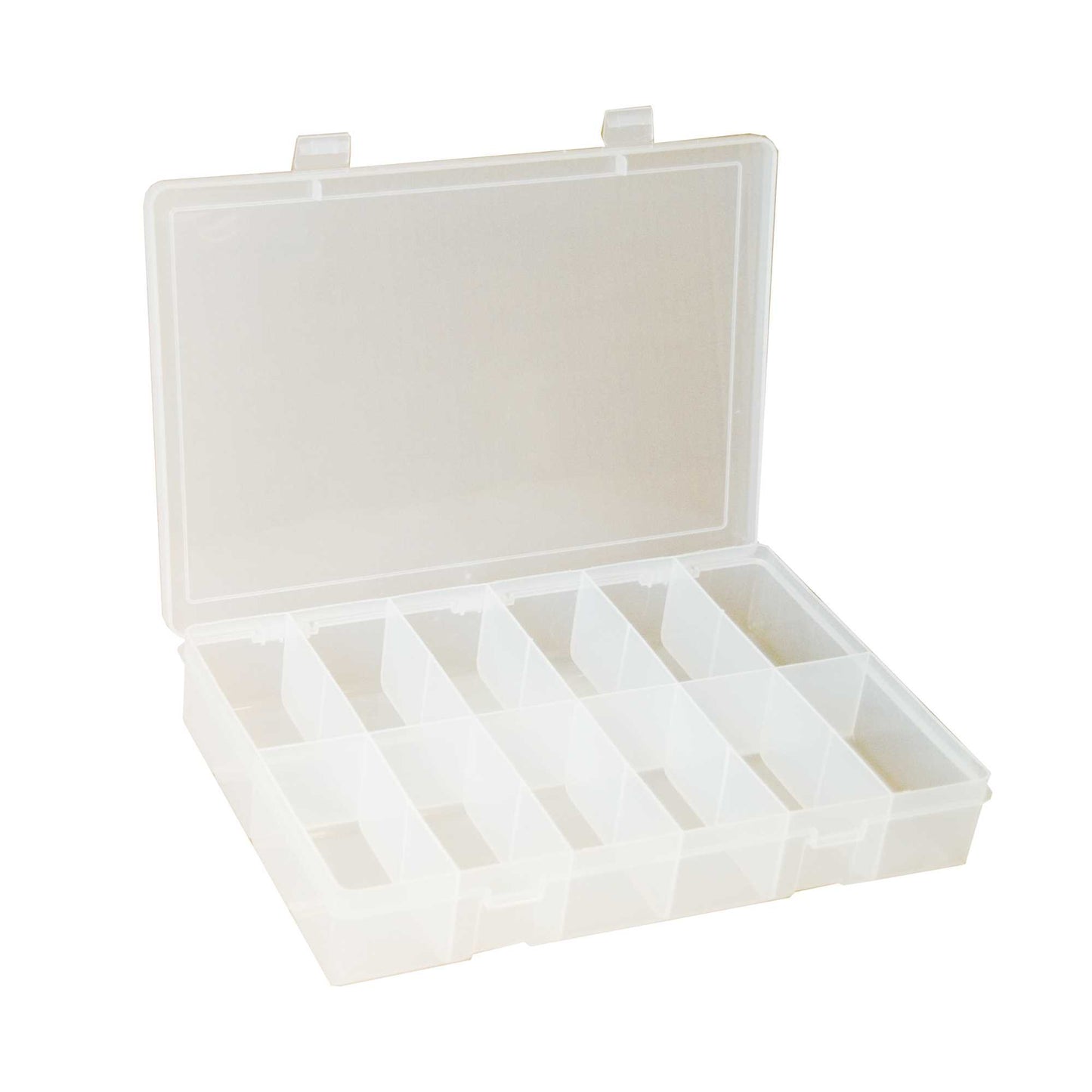 Durham SP12-CLEAR SMALL, PLASTIC COMPARTMENT BOX, 12 OPENING