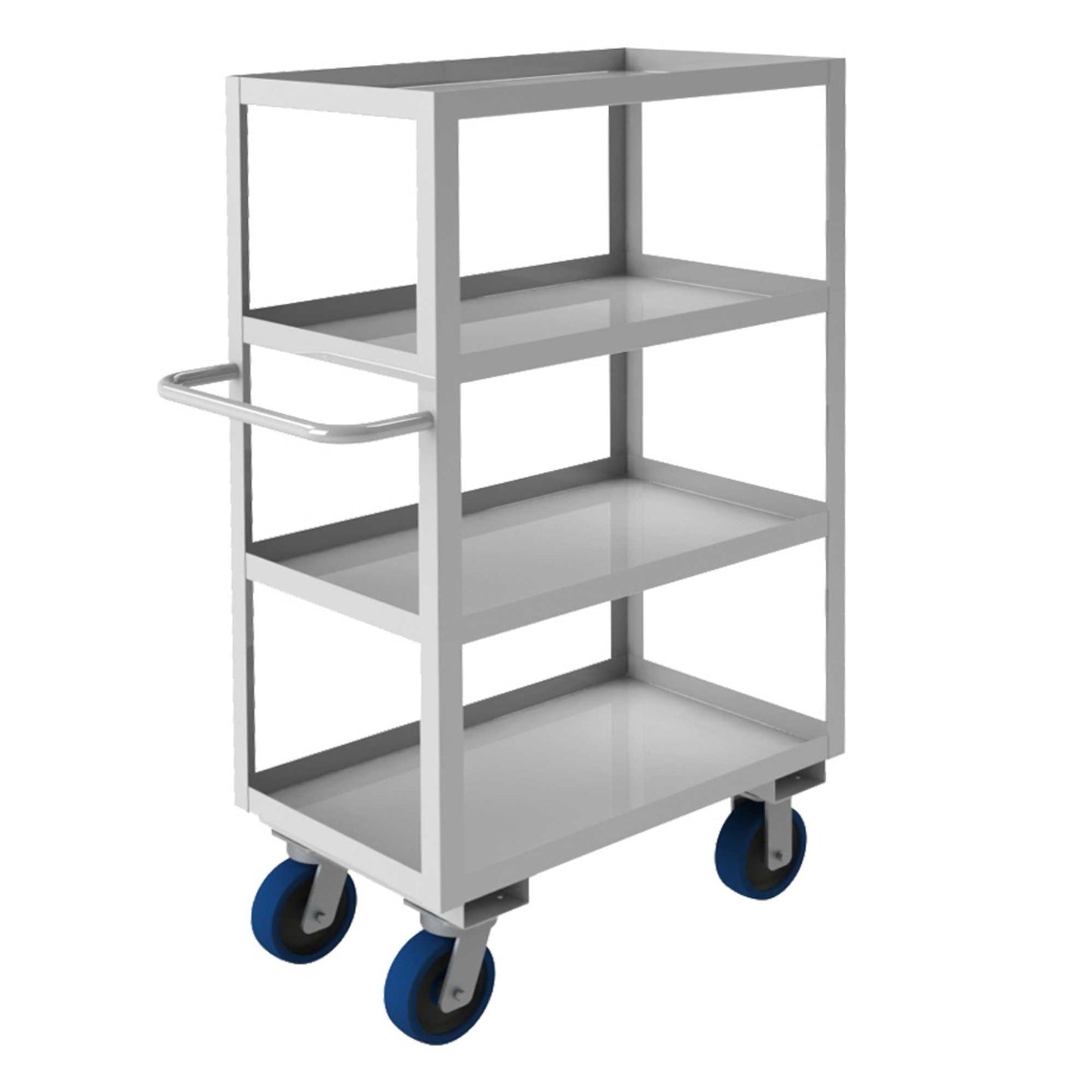 Durham SRSC1624484ALU6PU STAINLESS STEEL STOCK CART, 4 SHELVES, 24-1/8 X 54 X 53