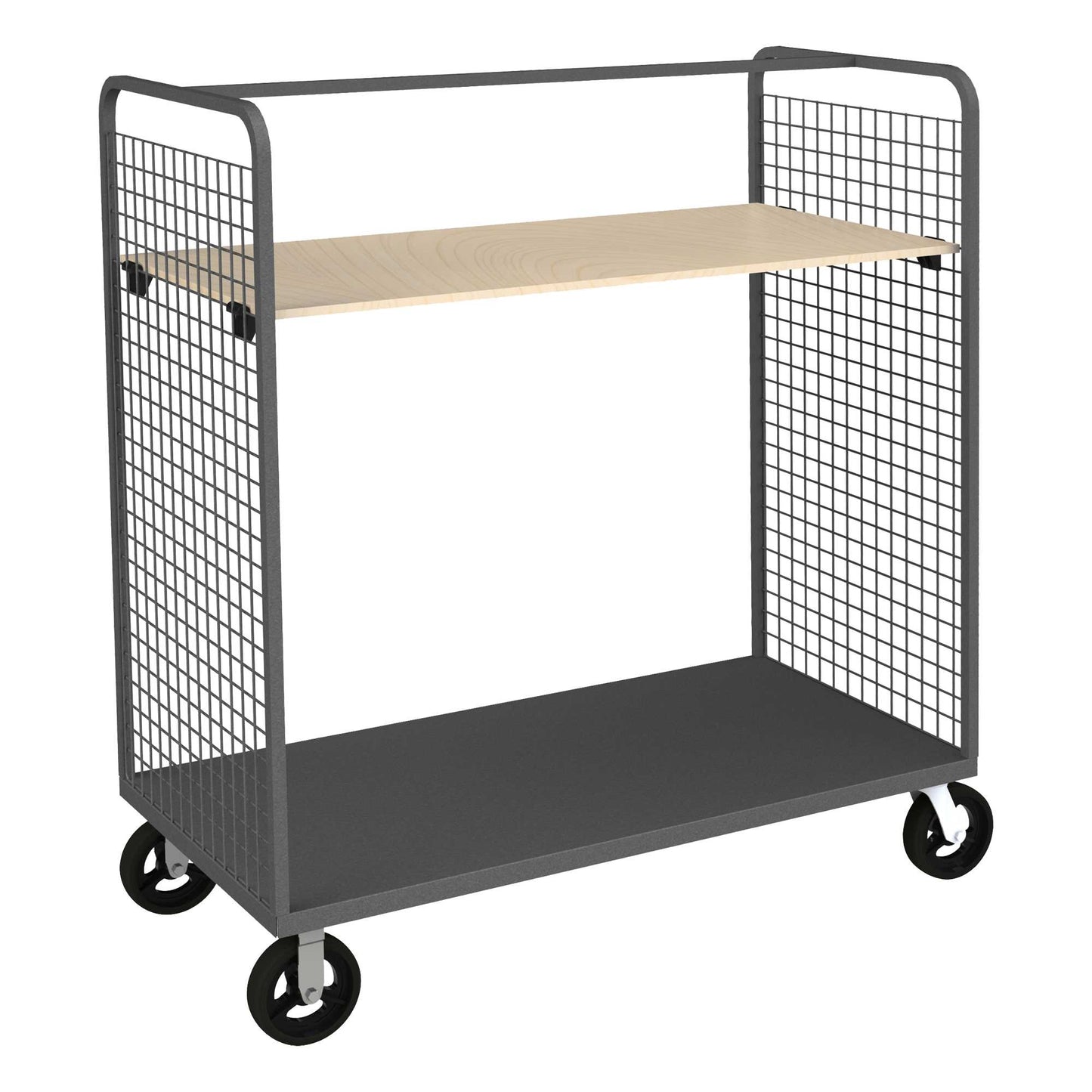 Durham W2ST-306068-1AS-8MR95 WIRE CART, 1 ADJUSTABLE SHELF, 30 X 60 X 68-9/16