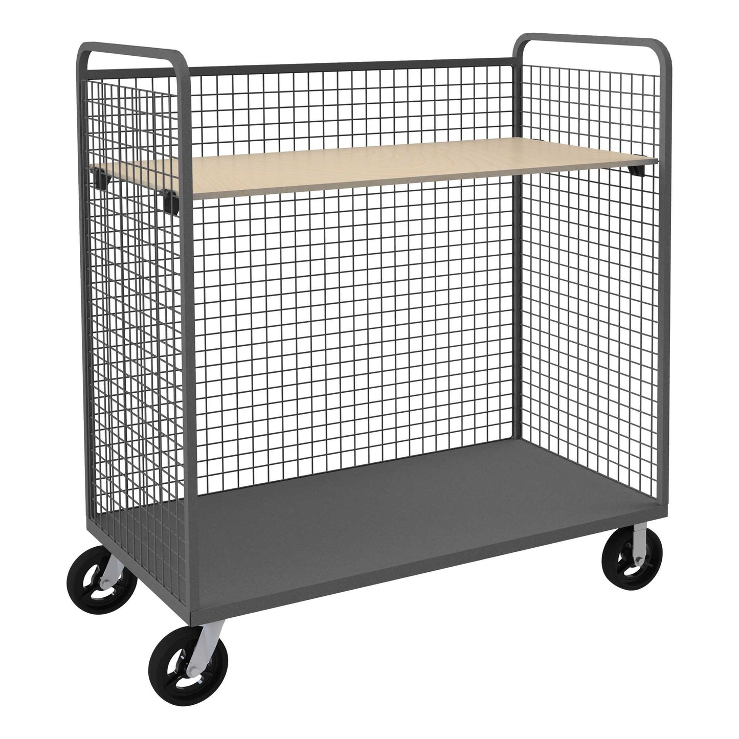 Durham W3ST-304868-1AS-8MR95 WIRE CART, 1 ADJUSTABLE SHELF, 30 X 48 X 68-9/16