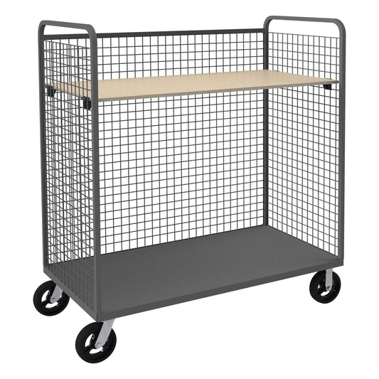 Durham W3ST-306068-1AS-8MR95 WIRE CART, 1 ADJUSTABLE SHELF, 30 X 60 X 68-9/16