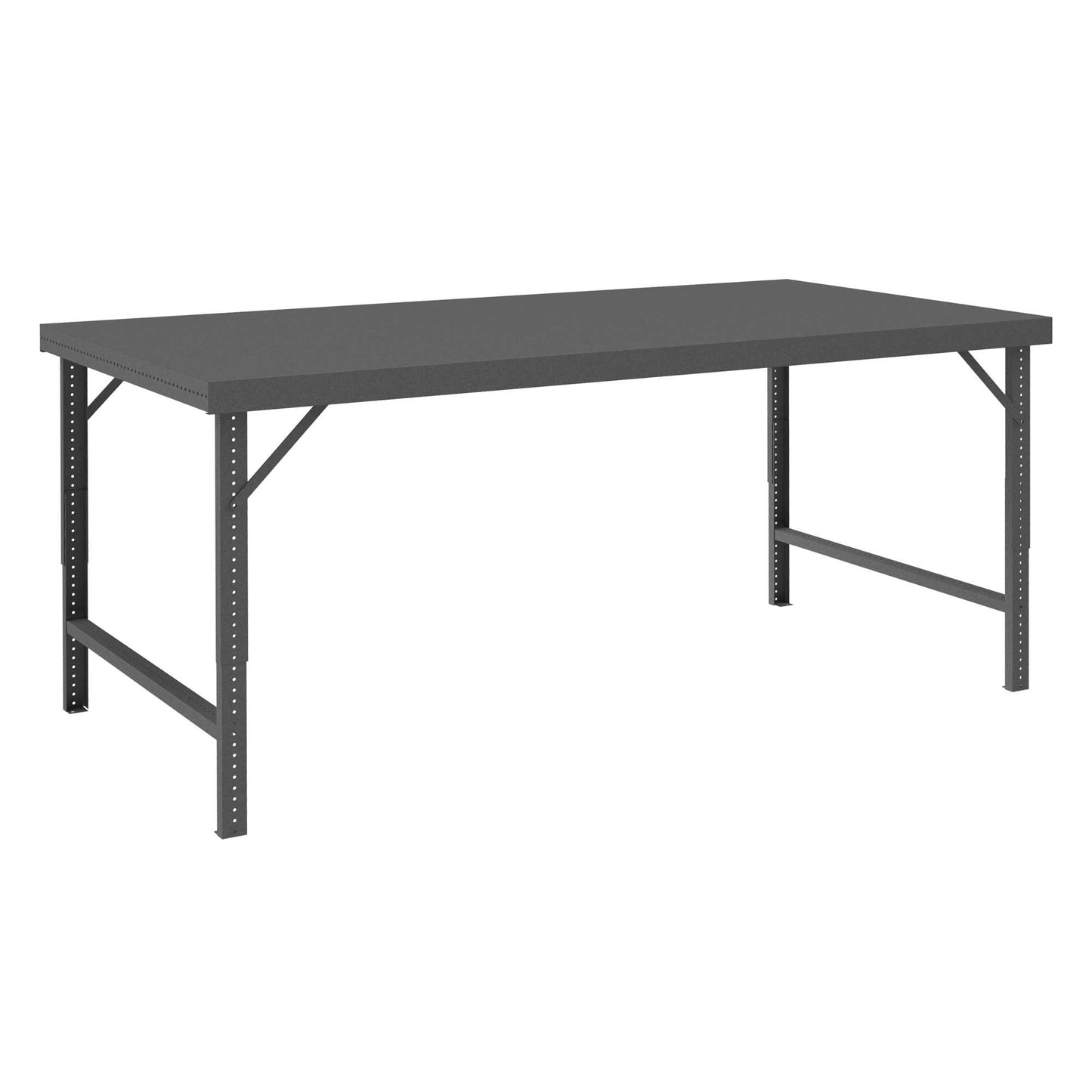 Durham WBF-3660-95 FOLDING LEG WORKBENCH, STEEL TOP, 60 X 36