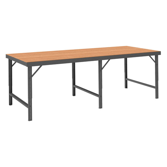 Durham WBF-TH-30120-95 FOLDING LEG WORKBENCH, TEMPERED HARDBOARD TOP, 120 X 30