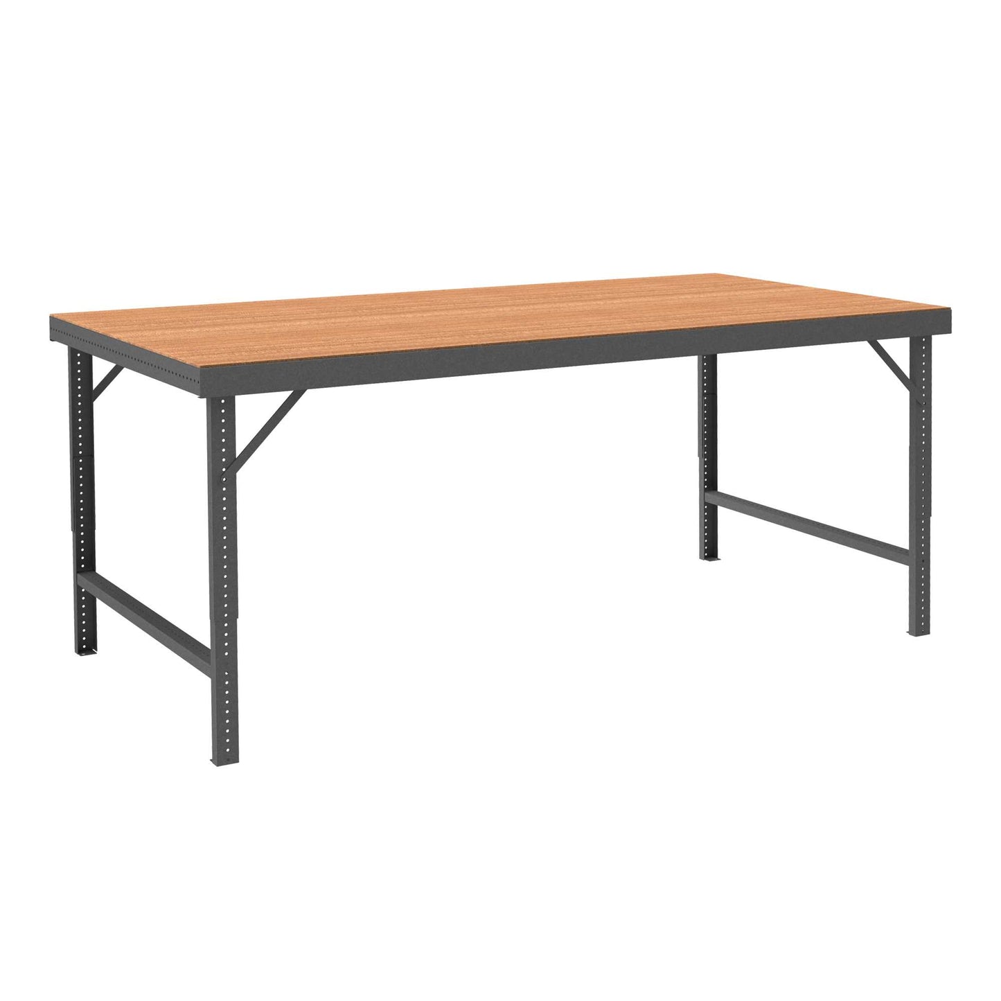 Durham WBF-TH-3072-95 FOLDING LEG WORKBENCH, TEMPERED HARDBOARD TOP, 72 X 30