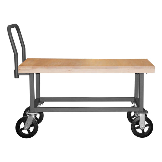 Durham WHPT-WD-3060-8MR-95 PLATFORM TRUCK, WORK HEIGHT, WOOD DECK , 1800 LBS. CAPACITY, 30 X 60