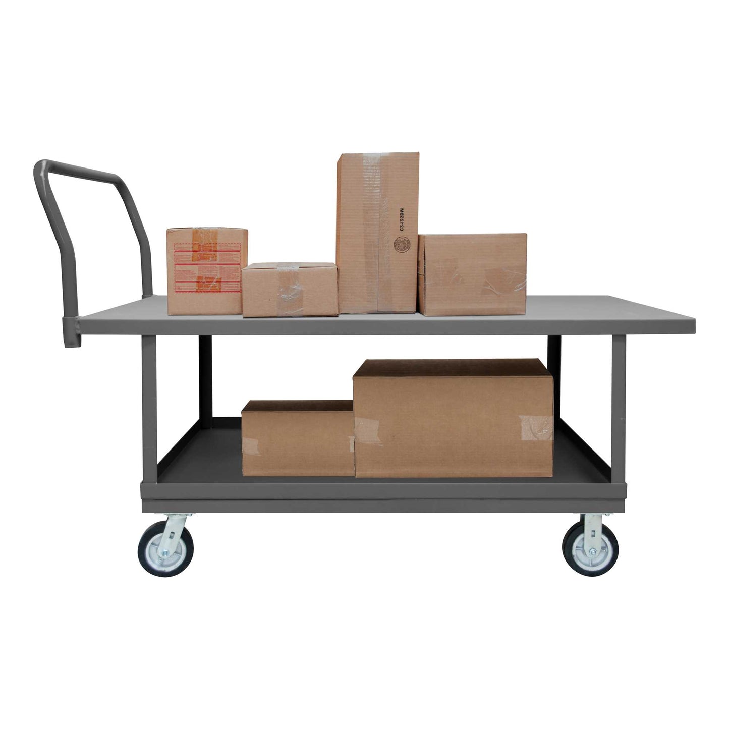 Durham WHPT30486MR95 PLATFORM TRUCK, WORK HEIGHT, 2 SHELF , 2000 LBS. CAPACITY, 30 X 48