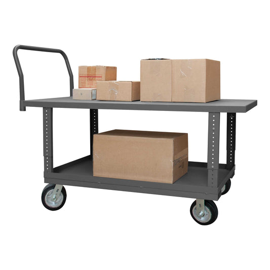 Durham WHPTA24606MR95 PLATFORM TRUCK, ADJUSTABLE HEIGHT, 2000 LBS. CAPACITY, 24 X 60