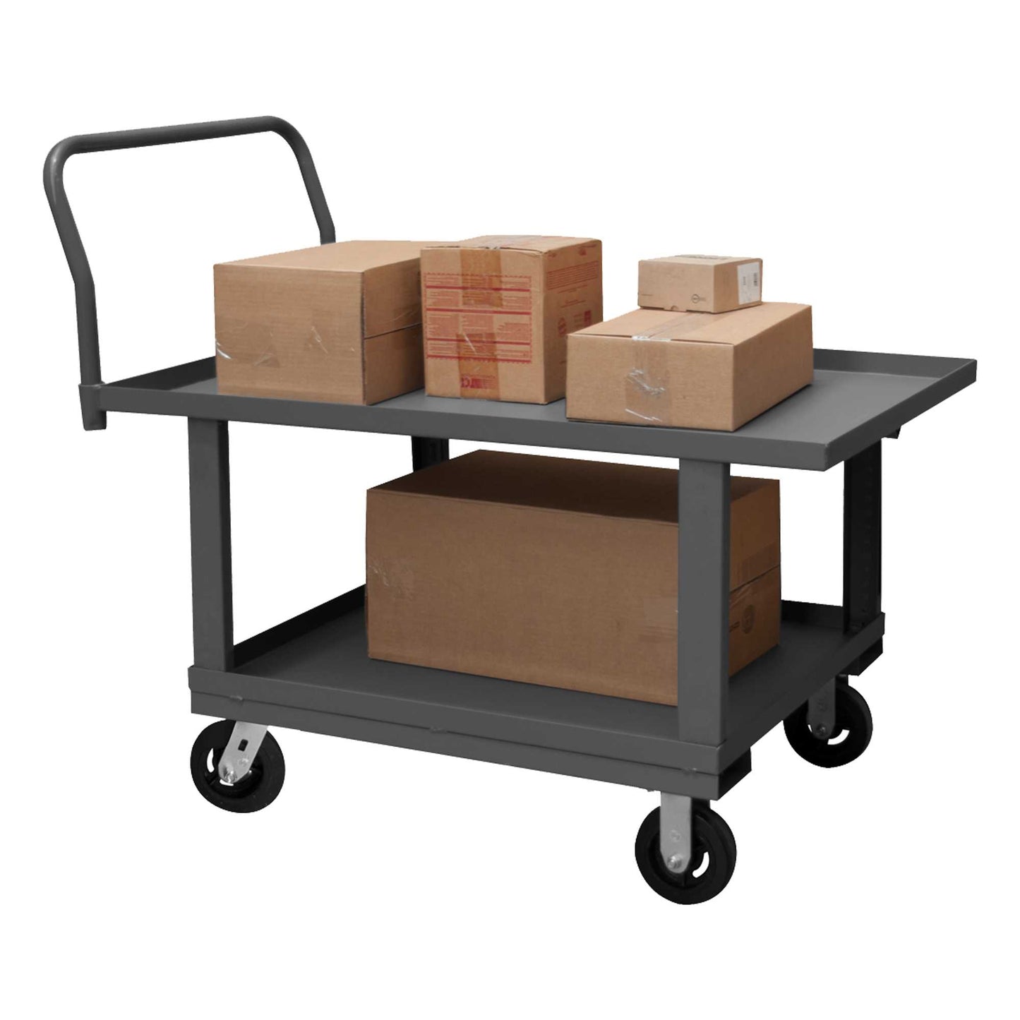 Durham WHPTLU24486MR95 PLATFORM TRUCK, ADJUSTABLE HEIGHT, LIPS UP, 2000 LBS. CAPACITY, 24 X 48