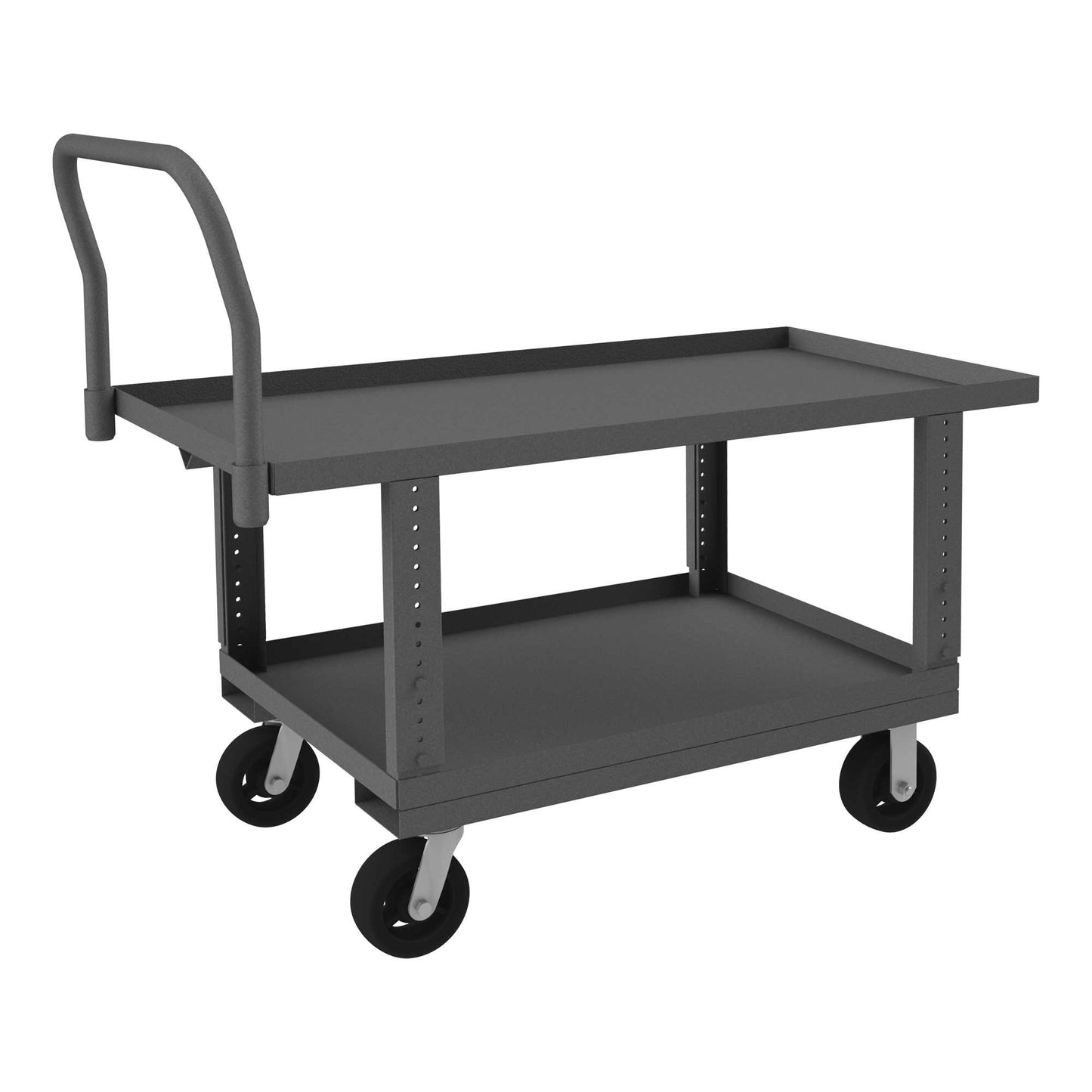 Durham WHPTLUA24486MR95 PLATFORM TRUCK, ADJUSTABLE HEIGHT, LIPS UP, 2000 LBS. CAPACITY, 24 X 48