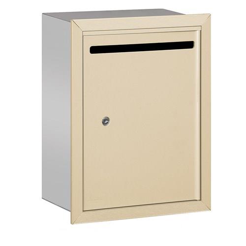 Mailboxes 2245SP Salsbury Letter Box (Includes Commercial Lock) - Standard - Recessed Mounted - Sandstone - Private Sccess