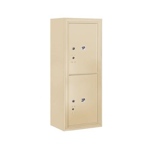 Mailboxes 3810S-2PSFU Salsbury 10 Door High Surface Mounted 4C Horizontal Parcel Locker with 2 Parcel Lockers in Sandstone with USPS Sccess