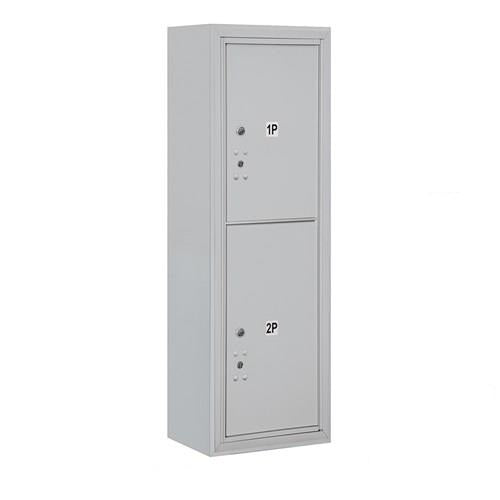 Mailboxes 3811S-2PAFP Salsbury 11 Door High Surface Mounted 4C Horizontal Parcel Locker with 2 Parcel Lockers in Aluminum with Private Access