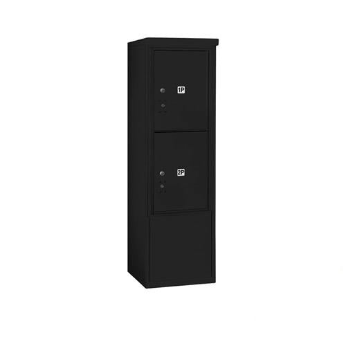 Mailboxes 3910S-2PBFP Salsbury 10 Door High Free-Standing 4C Horizontal Parcel Locker with 2 Parcel Lockers in Black with Private Bccess