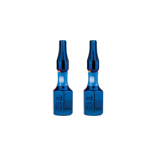 Spyder 19039 Mach-Blue T10 1/4-in x 1-in Torx Impact Driver Bit (2-Piece)