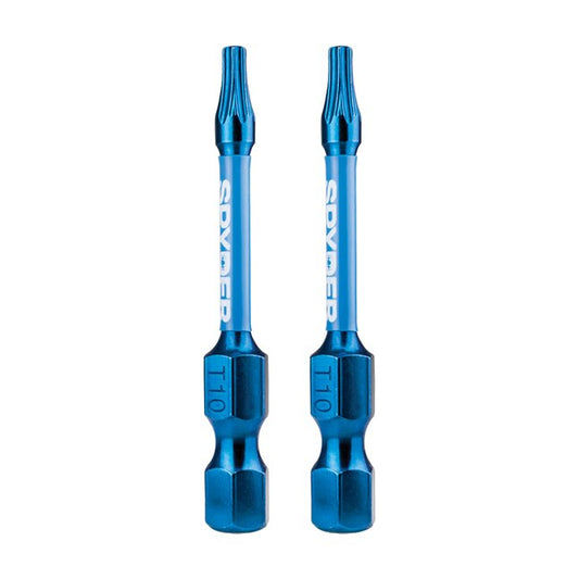 Spyder 19051 Mach-Blue T10 1/4-in x 2-in Torx Impact Driver Bit (2-Piece)