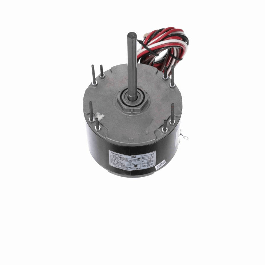 Century Unit Heater Motor, 1/6,1/8 HP, 1 Ph, 60 Hz, 115 V, 1075 RPM, 2 Speed, 48 Frame, ENCLOSED - 136A