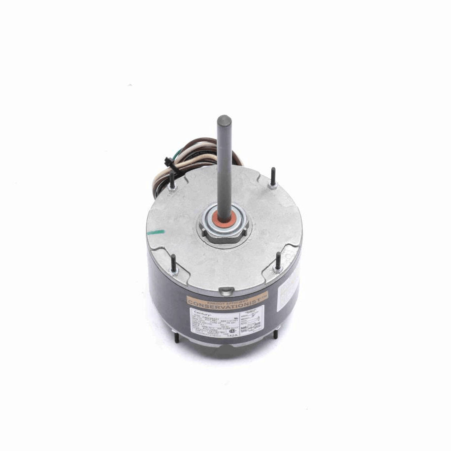 Century Condenser Fan Motor, 1/10 HP, 1 Ph, 60 Hz, 208-230 V, 1075 RPM, 1 Speed, 48 Frame, TEAO - 182A