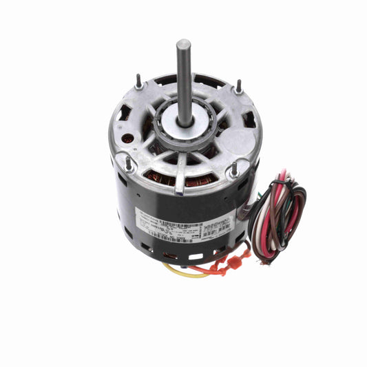 Genteq Fan and Blower Motor, 1/3 HP, 1 Ph, 60 Hz, 115 V, 1075 RPM, 3 Speed, 48 Frame, OAO - 3985