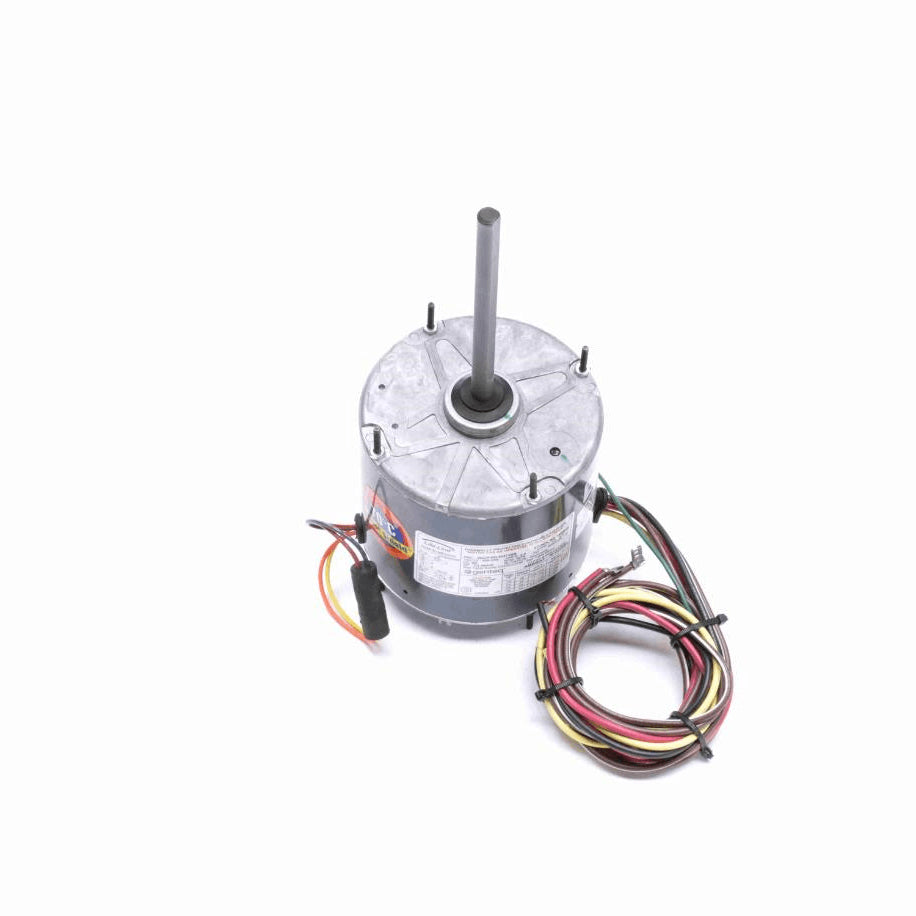 Genteq HEAT SHIELD® Condenser Fan Motor, 1/3-1/6 HP, 1 Ph, 60 Hz, 208-230 V, 1075 RPM, 2 Speed, 48 Frame, TEAO - 3465HS