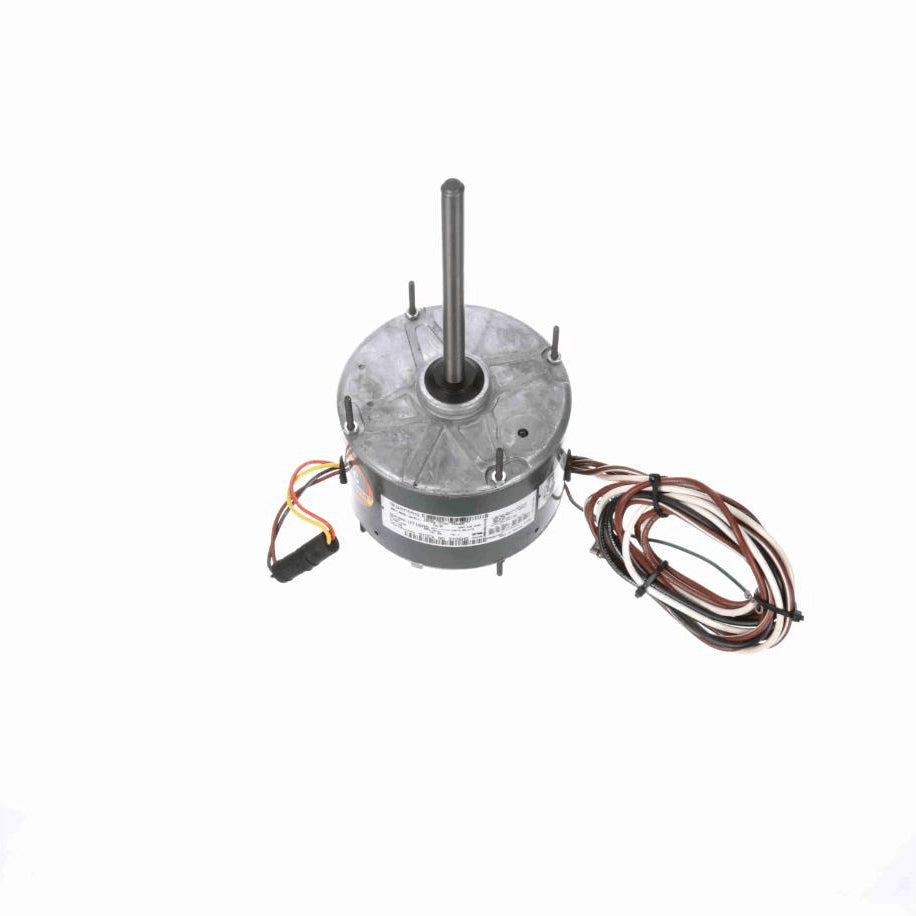 Genteq HEAT SHIELD® Condenser Fan Motor, 1/6 HP, 1 Ph, 60 Hz, 208-230 V, 1075 RPM, 1 Speed, 48 Frame, TEAO - 3726HS