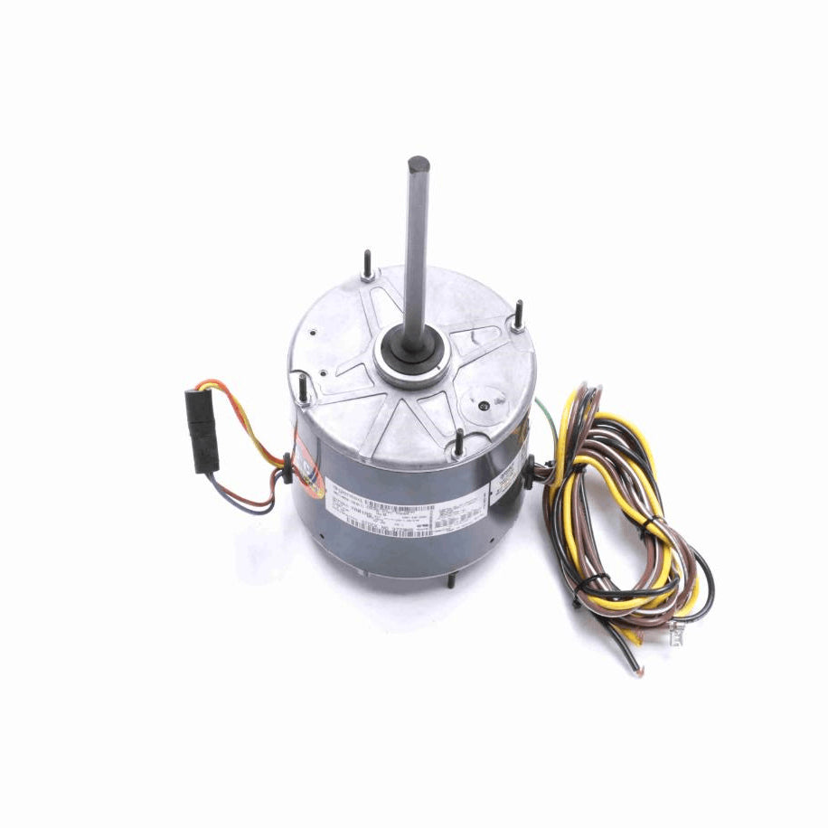 Genteq HEAT SHIELD® Condenser Fan Motor, 1/3 HP, 1 Ph, 60 Hz, 208-230 V, 1075 RPM, 1 Speed, 48 Frame, TEAO - 3729HS