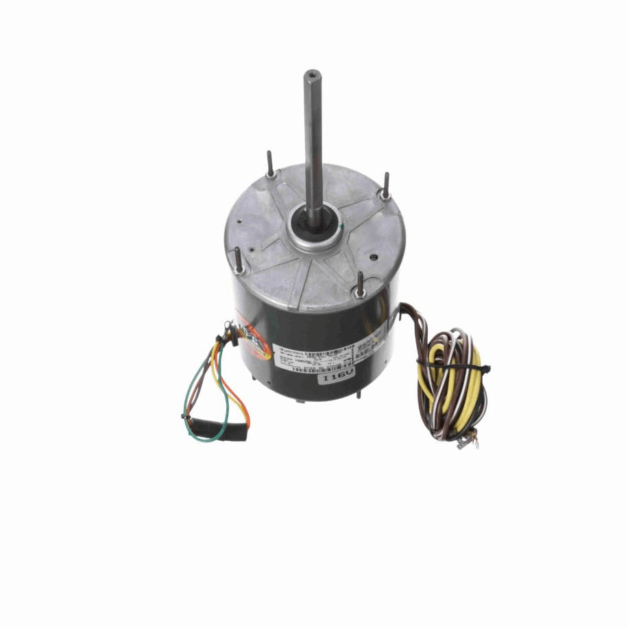 Genteq HEAT SHIELD® Condenser Fan Motor, 3/4 HP, 1 Ph, 60 Hz, 208-230 V, 1075 RPM, 1 Speed, 48 Frame, TEAO - 3731HS