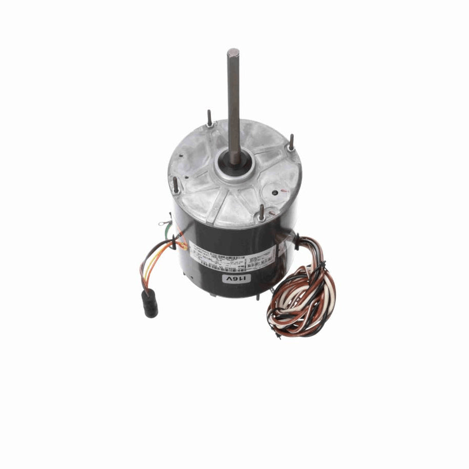 Genteq HEAT SHIELD® Condenser Fan Motor, 1/2 HP, 1 Ph, 60 Hz, 208-230 V, 825 RPM, 1 Speed, 48 Frame, TEAO - 3746HS