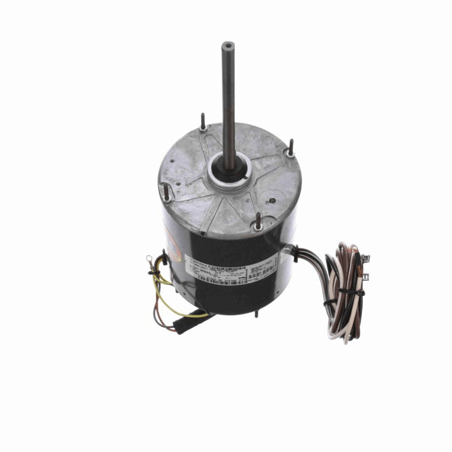 Genteq HEAT SHIELD® Condenser Fan Motor, 1/2 HP, 1 Ph, 60 Hz, 208-230 V, 825 RPM, 1 Speed, 48 Frame, TEAO - 3747HS