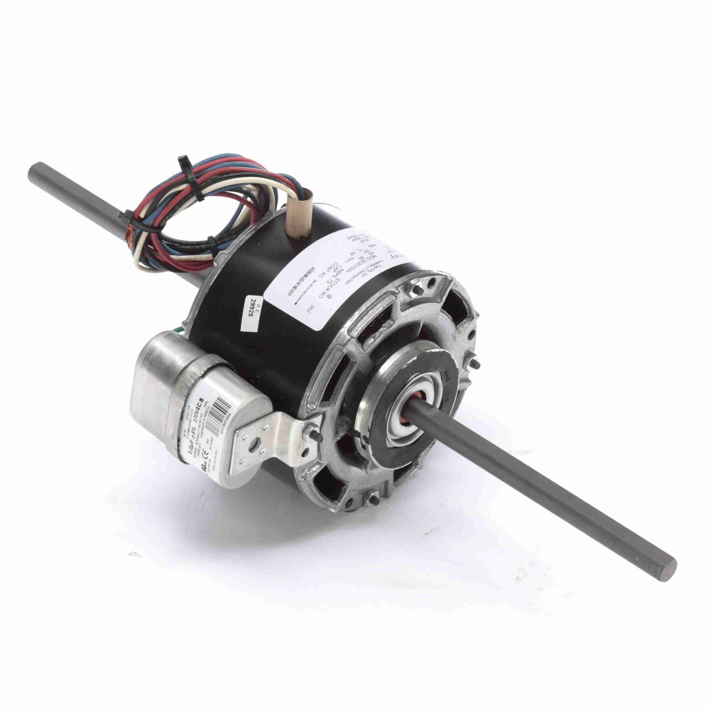 Century Fan Coil & Air Conditioner Motor, 1/25, 1/40, 1/50 HP, 1 Ph, 60 Hz, 115 V, 1625 RPM, 3 Speed, 42 Frame, OAO - 382