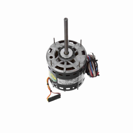 Genteq Fan and Blower Motor, 1/2 HP, 1 Ph, 60 Hz, 208-230 V, 1075 RPM, 3 Speed, 48 Frame, OAO - 3988