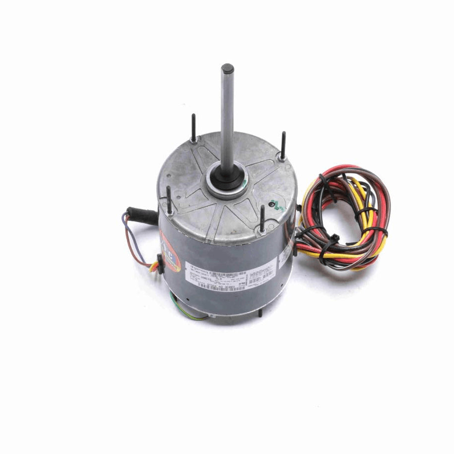 Genteq Condenser Fan Motor, 1/2 HP, 1 Ph, 60 Hz, 208-230 V, 1625 RPM, 2 Speed, 48 Frame, TEAO - 3C003