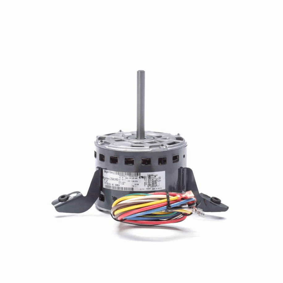 Genteq OEM Replacement Motor, 1/3 HP, 1 Ph, 60 Hz, 115 V, 1075 RPM, 4 Speed, 48 Frame, OAO - 3S064