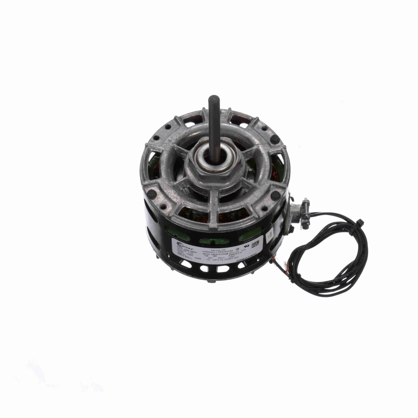 Century Fan and Blower Motor, 1/12 HP, 1 Ph, 60 Hz, 115 V, 1050 RPM, 1 Speed, 42 Frame, OAO - 415