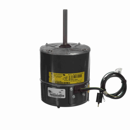 Genteq Refrigeration Motor, 1/3 HP, 1 Ph, 60 Hz, 208-230 V, 1075 RPM, 1 Speed, 48 Frame, TEAO - 5R007