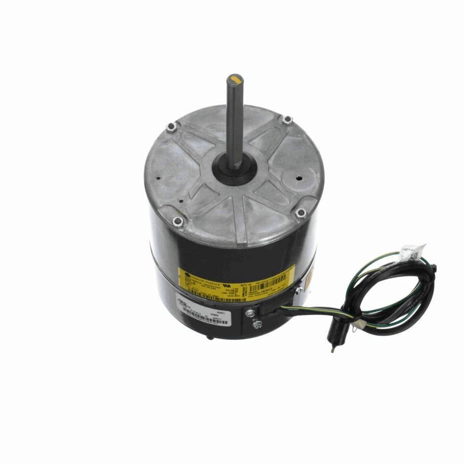 Genteq Refrigeration Motor, 1/3 HP, 1 Ph, 60 Hz, 208-230 V, 1075 RPM, 1 Speed, 48 Frame, TEAO - 5R007