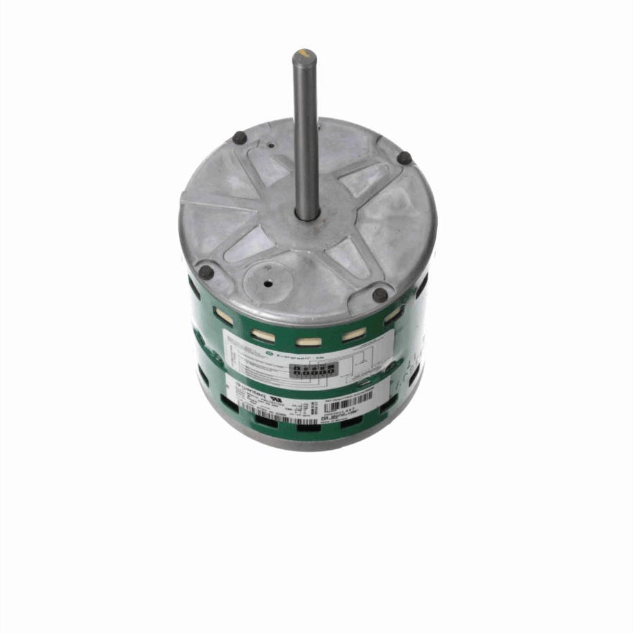 Genteq EVERGREEN® EM Fan and Blower Motor, 1/2 HP, 1 Ph, 60 Hz, 208-230 V, 1075 RPM, 5 Speed, 48 Frame, OAO - 6205E