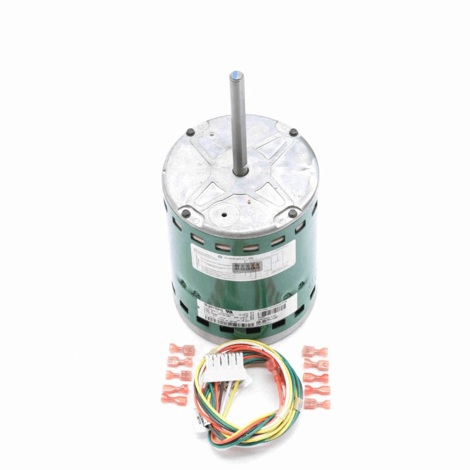 Genteq EVERGREEN® EM Fan and Blower Motor, 1 HP, 1 Ph, 60 Hz, 208-230 V, 1075 RPM, 5 Speed, 48 Frame, OAO - 6210E