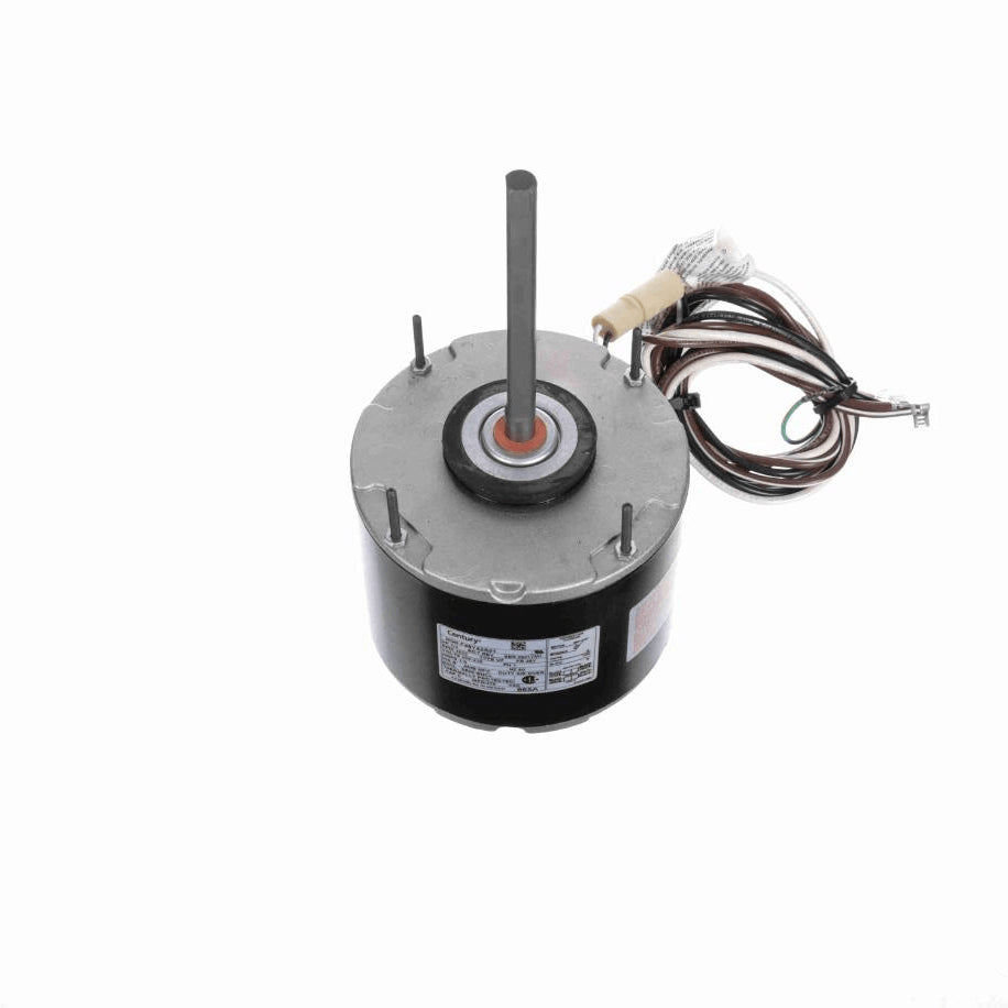 Century Condenser Fan Motor, 1/3 HP, 1 Ph, 60 Hz, 208-230 V, 1625 RPM, 1 Speed, 48 Frame, SEMI ENCLOSED - 665A