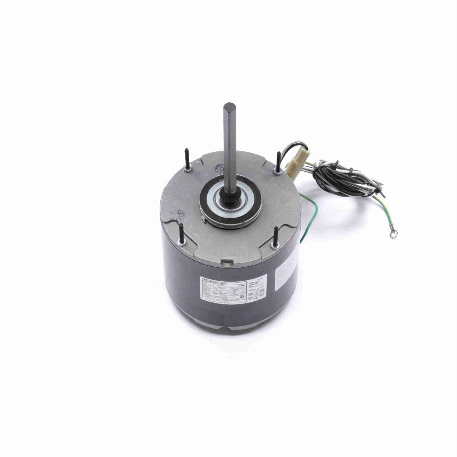 Century Condenser Fan Motor, 1/2 HP, 1 Ph, 60 Hz, 208-230 V, 1625 RPM, 1 Speed, 48 Frame, SEMI ENCLOSED - 666A