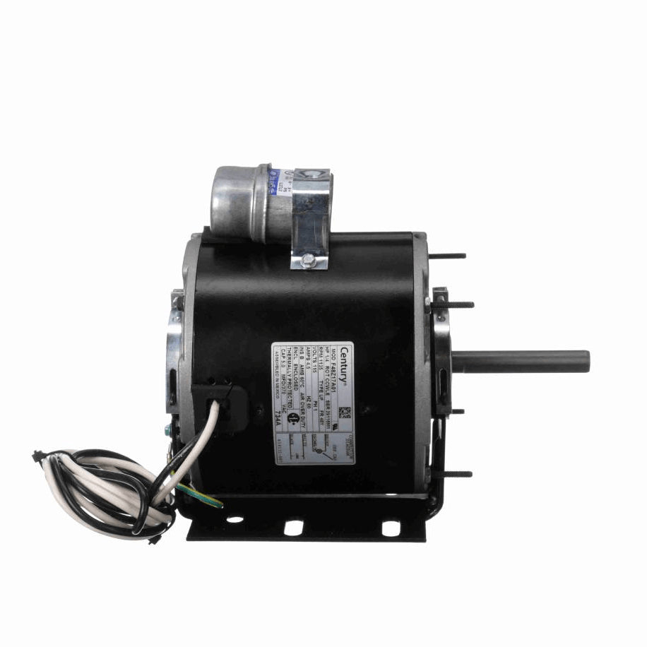 Century Unit Heater Motor, 1/4 HP, 1 Ph, 60 Hz, 115 V, 1135 RPM, 1 Speed, 48 Frame, ENCLOSED - 734A