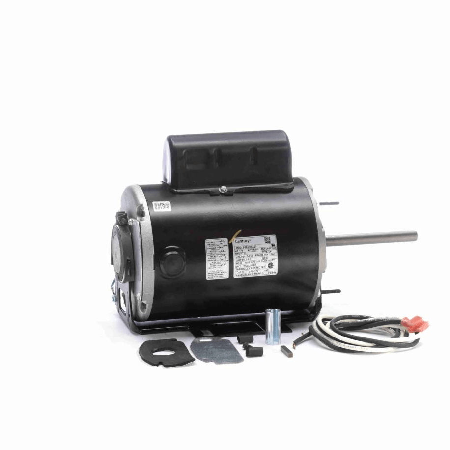 Century Unit Heater Motor, 1/2 HP, 1 Ph, 60 Hz, 115/230 V, 1725 RPM, 1 Speed, 48 Frame, ENCLOSED - 769A