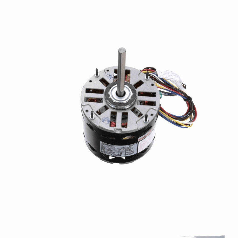 Century MASTERFIT PRO® Fan and Blower Motor, 1/2-1/6 HP, 1 Ph, 60 Hz, 277 V, 1075 RPM, 4 Speed, 48 Frame, OPEN - 7FD6000A