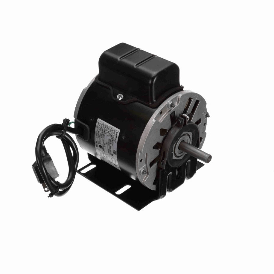 Century OEM Replacement Motor, 1/4 HP, 1 Ph, 60 Hz, 115 V, 1075 RPM, 1 Speed, 48 Frame, SEMI ENCLOSED - 9618A