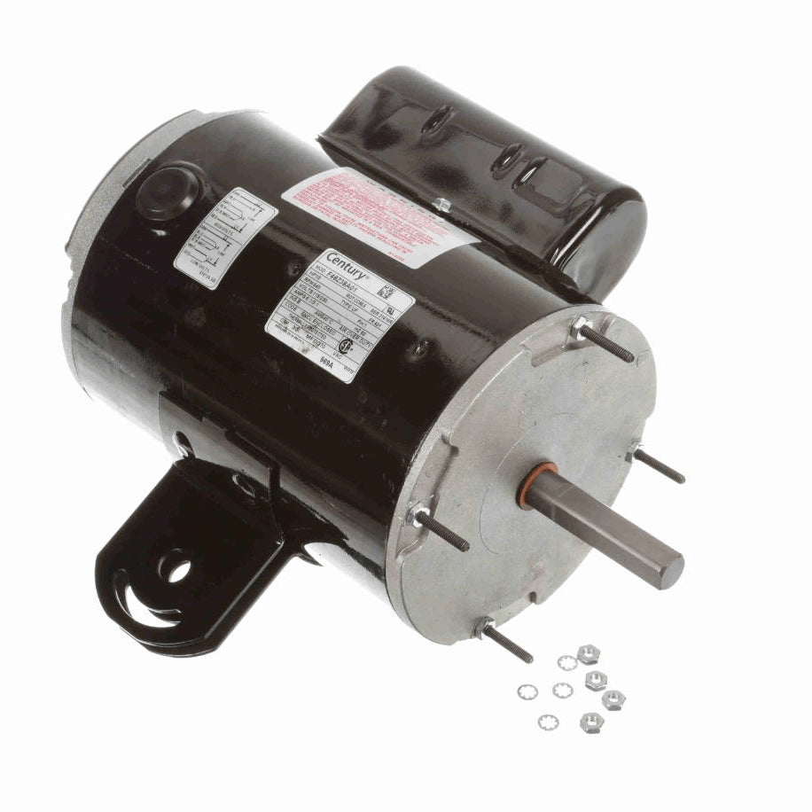 Century OEM Replacement Motor, 1/2 HP, 1 Ph, 60 Hz, 115/230 V, 840 RPM, 1 Speed, 48 Frame, TEAO - 969A