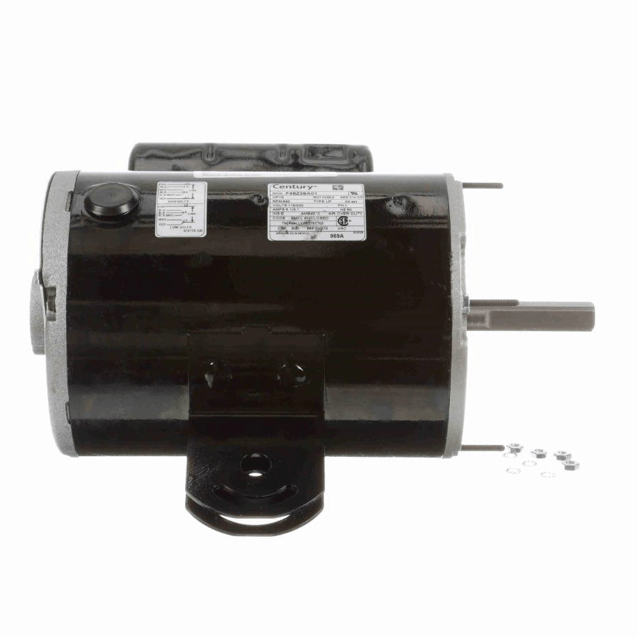 Century OEM Replacement Motor, 1/2 HP, 1 Ph, 60 Hz, 115/230 V, 840 RPM, 1 Speed, 48 Frame, TEAO - 969A