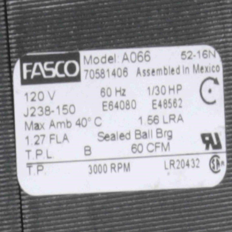 Fasco Round Outlet Shaded Pole OEM Replacement Draft Inducer Blower, 120 Volts, Flange: No - A066