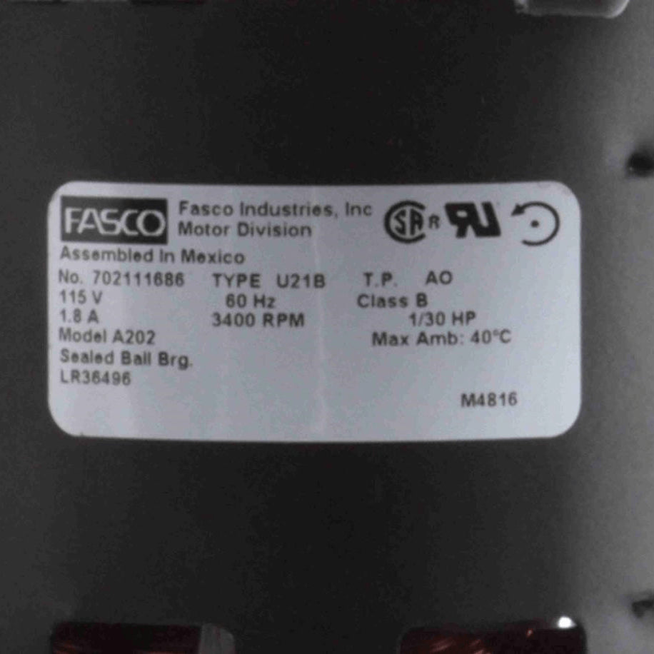 Fasco Round Outlet Shaded Pole OEM Replacement Draft Inducer Blower, 115 Volts, Flange: No - A202