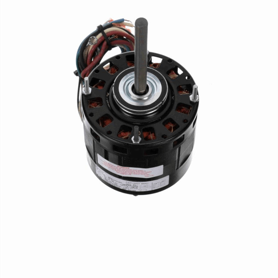 Century Fan and Blower Motor, 1/4 1/5 1/6 HP, 1 Ph, 60 Hz, 230 V, 1075 RPM, 3 Speed, 42 Frame, OAO - B6520V1