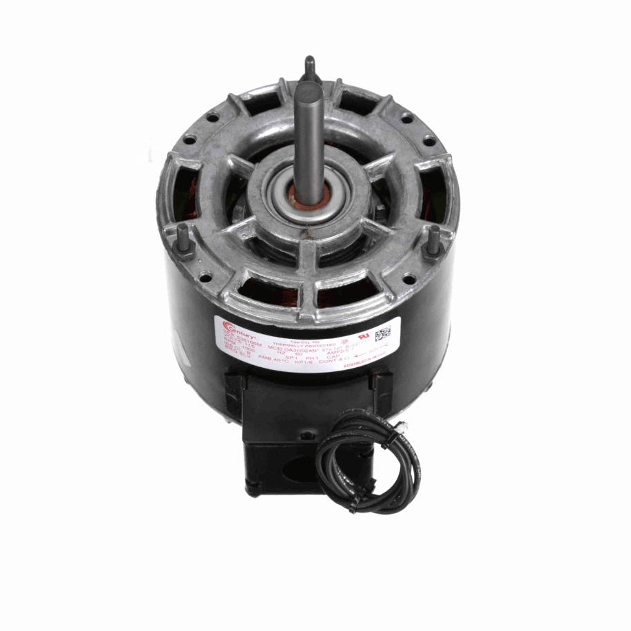 Century Fan and Blower Motor, 1/6 HP, 1 Ph, 60 Hz, 115 V, 1000 RPM, 1 Speed, 42 Frame, OAO - BL6411